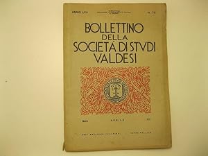 Bollettino della societa' di studi Valdesi