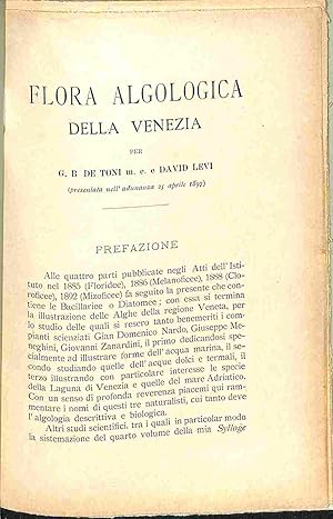 Flora algologica della Venezia - Diatomee