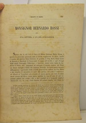 Monsignor Bernardo Rossi ed una lettera a lui del Guicciardini