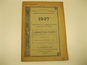 C. Crudo & C. Societa' italiana di edizioni artistiche. Torino. Bollettino novita': Opere d'arte ...