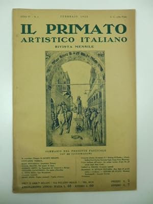 Il primato artistico italiano. Rivista mensile, anno IV, n. 2, febbraio 1922