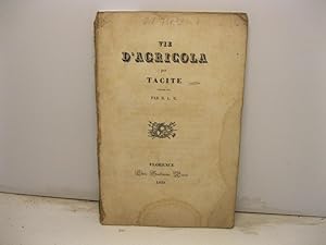 Vie d'agricola par Tacite traduite par N. L. B.