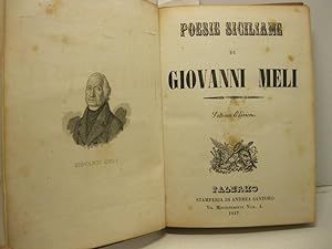 Poesie siciliane di Giovanni Meli. Settima edizione.