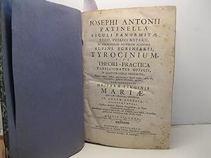 Josephi Antonii Patinella siculi panormitae regii, pubblici notarii in heraeinorum pastorum acade...