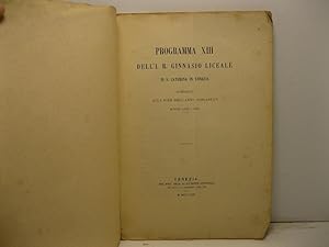 Della origine dei progressi e degli effetti del melodramma in Italia in Programma XIII dell'I. R....