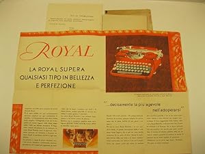 Royal. Societa' anonima italiana macchine da scrivere e affini. Sede in Milano