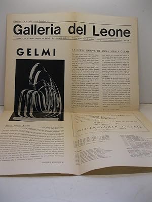 Bild des Verkufers fr Galleria del Leone, anno VI, n. 2, dal 1 al 14 dicembre 1973. Annamaria Gelmi zum Verkauf von Coenobium Libreria antiquaria