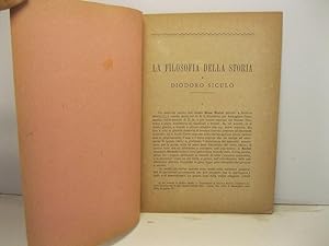 Bild des Verkufers fr La filosofia della storia e Diodoro siculo zum Verkauf von Coenobium Libreria antiquaria