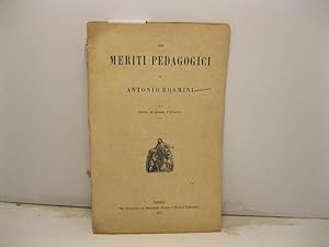 Dei meriti pedagogici di Antonio Rosmini. Estratto dal giornale l'Istitutore