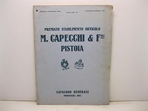 Premiato stabilimento orticolo M. Capecchi & Figli. Pistoia. Catalogo generale primavera 1937