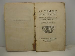 Le temple de Gnide traduit en francois d'un grec Ms. Par Mons. de Montesqiueu