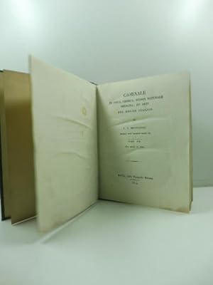 Giornale di fisica, chimica, storia naturale, medicina ed arti del Regno Italico di L. V. Brugnat...