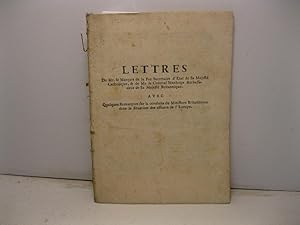 Lettres de Mr le Marquis de la Paz Secretaire d'Etat de sa Majeste' Catholique, & de Mr le Colone...