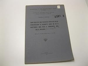 Primi risultati dell'inchiesta statistica sulla pigmentazione di giovanetti sardi da sei a quatto...