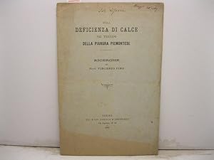 Sulla deficienza di calce nei terreni della Pianura Piemontese