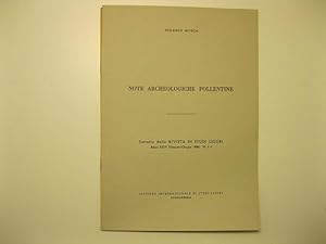 Seller image for Note archeologiche pollentine Estratto dalla Rivista di Studi Liguri. Anno XXIV (Gennaio-Giugno 1958) - N. 1-2 for sale by Coenobium Libreria antiquaria