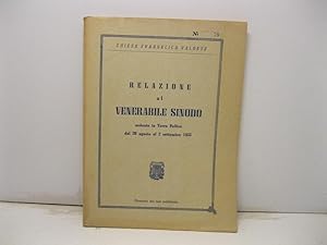 Relazione al Venerabile Sinodo sedente in Torre Pellice dal 28 agosto al 2 settembre 1955.