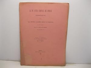 La piu' antica cronaca dei Romani. Dissertazione letta alla Pontificia Accademia Romana di Archeo...