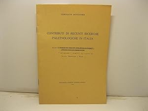Contributi di recenti ricerche paletnologiche in Italia. Estratto dal fascicolo 135 - anno 1953 d...