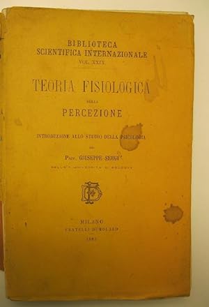 Teoria fisiologica della percezione - Introduzione allo studio della psicologia del Prof. Giusepp...