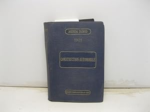 Agenda Dunod 1921. Construction automobile. 9o edition