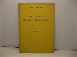 Avviamenti della coltura verdiana in Italia. Estratto dalla Rivista Italiana del Dramma, n. 4 del...