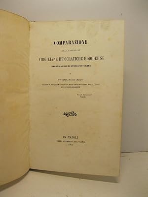 Comparazione tra le dottrine virgiliane ippocratiche e moderne intorno a cose di storia naturale