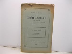 Societe' zoologique de France reconnue d'utilite' publique anne'e 1898. Gordiens du Mexique