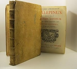 Septem linguarum calepinus hoc est lexicon latinum. Variarum linguarum interpretatione adjecta. E...