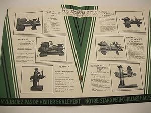 R. S. Stokvis et fils. Foire de Paris 1931 Hall 11 Stand 1120