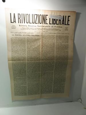 La rivoluzione liberale. Rivista storica settimanale di politica, anno II, n. 6, 8 marzo 1923