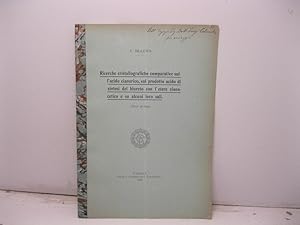 Bild des Verkufers fr Ricerche cristallografiche comparative sull'acido cianurico, sul prodotto acido di sintesi del biureto con l'etere cianacetico e su alcuni loro sali zum Verkauf von Coenobium Libreria antiquaria