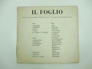 Il Foglio. Rivista di arti e lettere, Milano, anno II