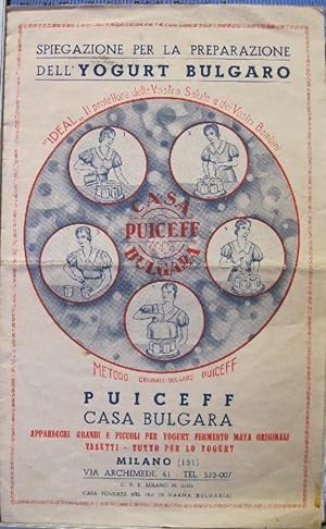 Spiegazione per la preparazione dell'yogurt bulgaro. Metodo originale Puiceff. Casa fondata nel 1...