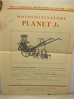 Motocoltivatore Planet jr. Soc. An. Macchine Ing. Colorni