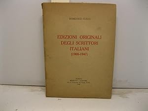 Imagen del vendedor de Edizioni originali degli scrittori italiani (1900-1947) a la venta por Coenobium Libreria antiquaria