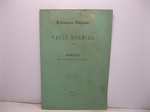 Consorzio stradale di valle Bormida. Domanda per anticipazione di fondi