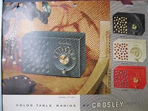 Color table radios by Crosley, series JT-3