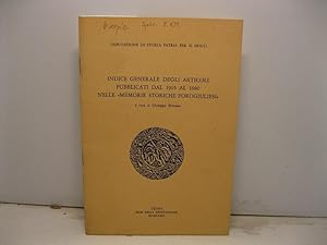 Indice generale degli articoli pubblicati dal 1905 al 1980 nelle 'Memorie Storiche forogiuliesi'