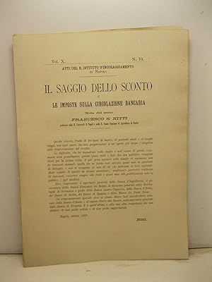 Il saggio dello sconto e le imposte sulla circolazione bancaria