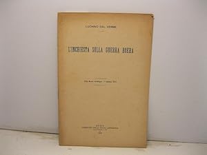 Bild des Verkufers fr L'inchiesta sulla guerra boera. Dalla Nuova Antologia - 1o febbraio 1904 zum Verkauf von Coenobium Libreria antiquaria