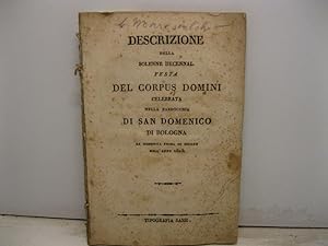 Descrizione della solenne decennal festa del Corpus Domini celebrata nella parrocchia di San Dome...