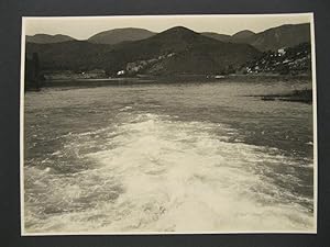 Umbria. Lago di Piediluco dall'immissario, 25 maggio 1955, 2 fotografie