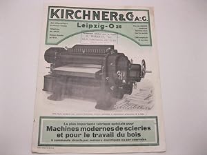Kirchner & C. A.-G. La plus importante fabrique speciale pour Machines modernes de scieries et po...