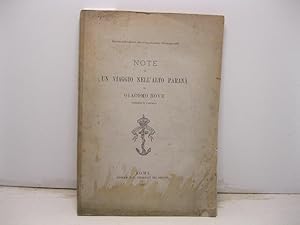 Imagen del vendedor de Note di un viaggio nell'alto Parana'. Estratto dalla Rivista Marittima, dicembre 1884-marzo 1885 a la venta por Coenobium Libreria antiquaria