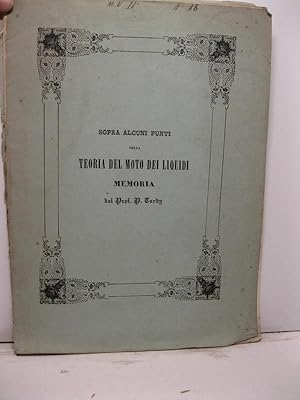 Sopra alcuni punti della teoria del moto dei liquidi. Memoria
