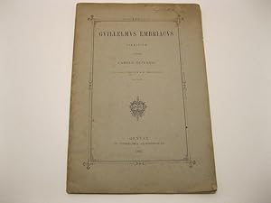 Guillelmus embriacus poematium auctore Carolo Olivario piae domus Filiorum S. M. Immaculatae alunno