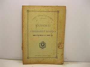 Rapporti al Venerabile Sinodo sedente in Torre Pellice dal 5 al 9 settembre 1927.