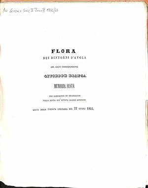 Flora dei dintorni di Avola Memoria sesta che comprende le descrizioni dalla sesta all'ottava cla...