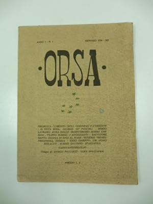 ORSA. RIVISTA MENSILE DI LETTERATURA ED ARTE